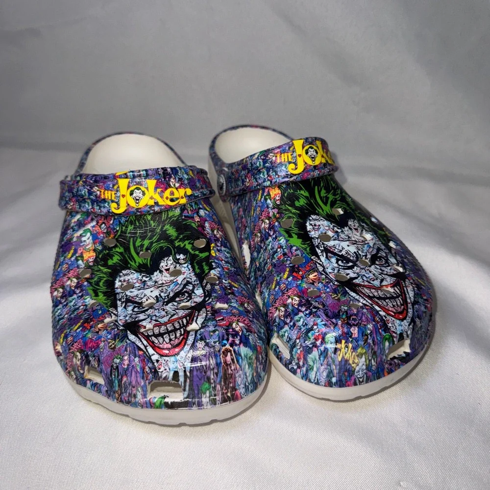 The Joker DC Comics Graphic Clogs Multi-Color Batman Villain Shoes EU 43 US 10